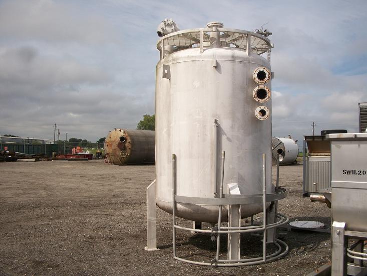 2250 Gal Evans & Sons Vertical Carbon Steel Pressure Vessel 6692 New Used and Surplus