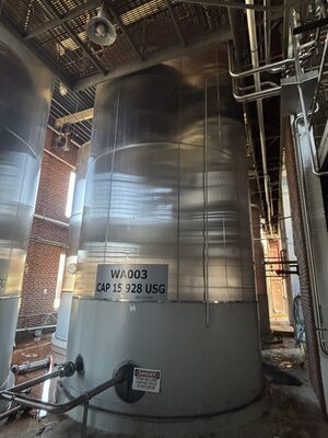 15000 Gal 304 Stainless Steel Tank