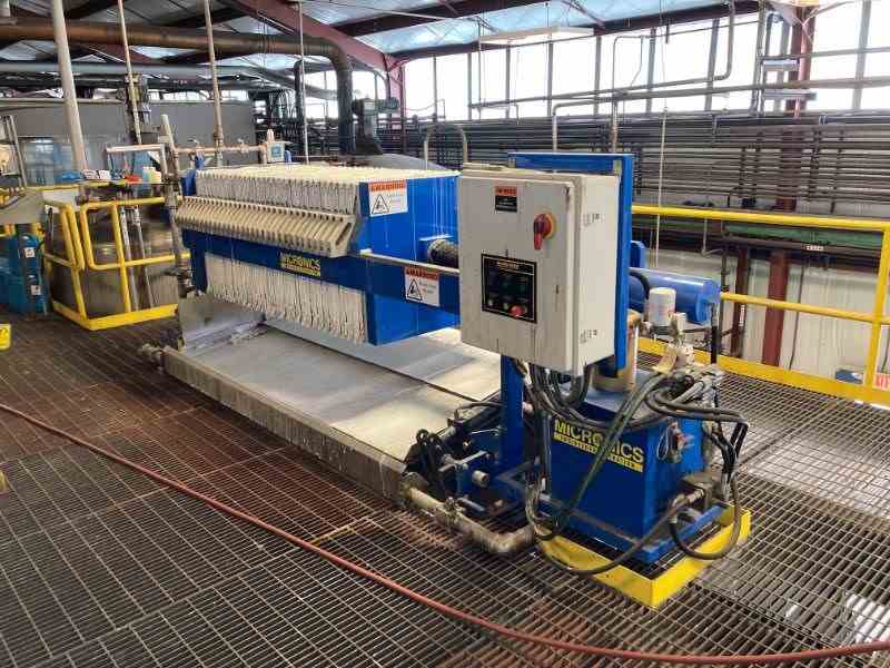 15 Sq Ft Micronics Plate & Frame Filter Press 17902 New Used and