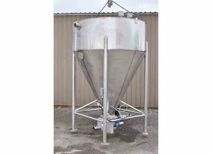 187 Cu Ft SS Hopper | 15388 | New Used and Surplus Equipment