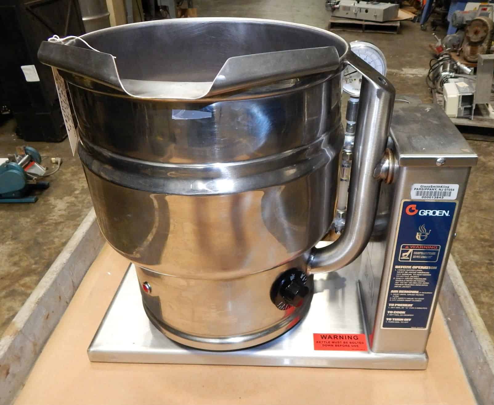 2.5 Gal Groen Stainless Steel Electric Kettle 12826 New Used and