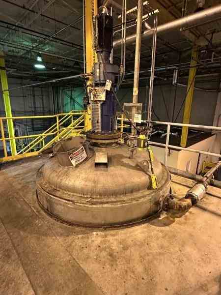 2000 Gal Fabrication Associates Stainless Steel Jacketed Mixing Tank