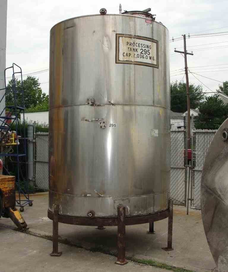 2036 Gal Stainless Steel Tank 12331 New Used and Surplus Equipment