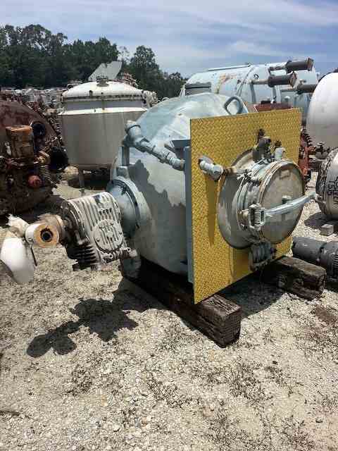 21 Cu Ft Pfaudler Glass Lined Double Cone Conoform Vacuum Dryer