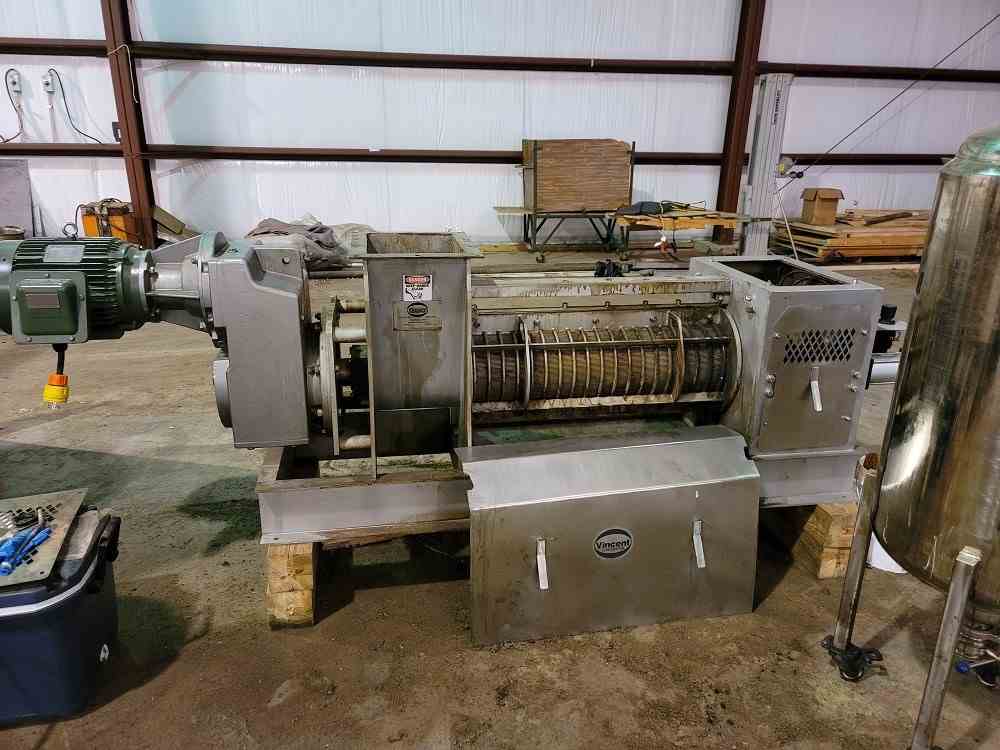 10 " Wide Vincent Corporation Dewatering Screw Press 19254 New Used