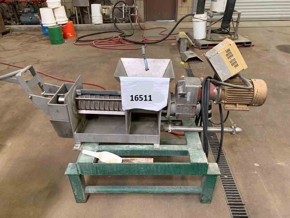 4 " Wide Vincent Corporation Dewatering Screw Press 16511 New Used