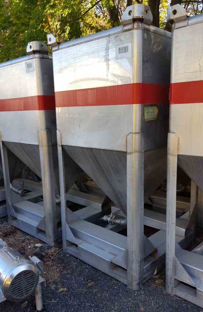 425 Gal 316LSS Hoover Liquitote Tote Bin 12843 New Used and Surplus Equipment Phoenix
