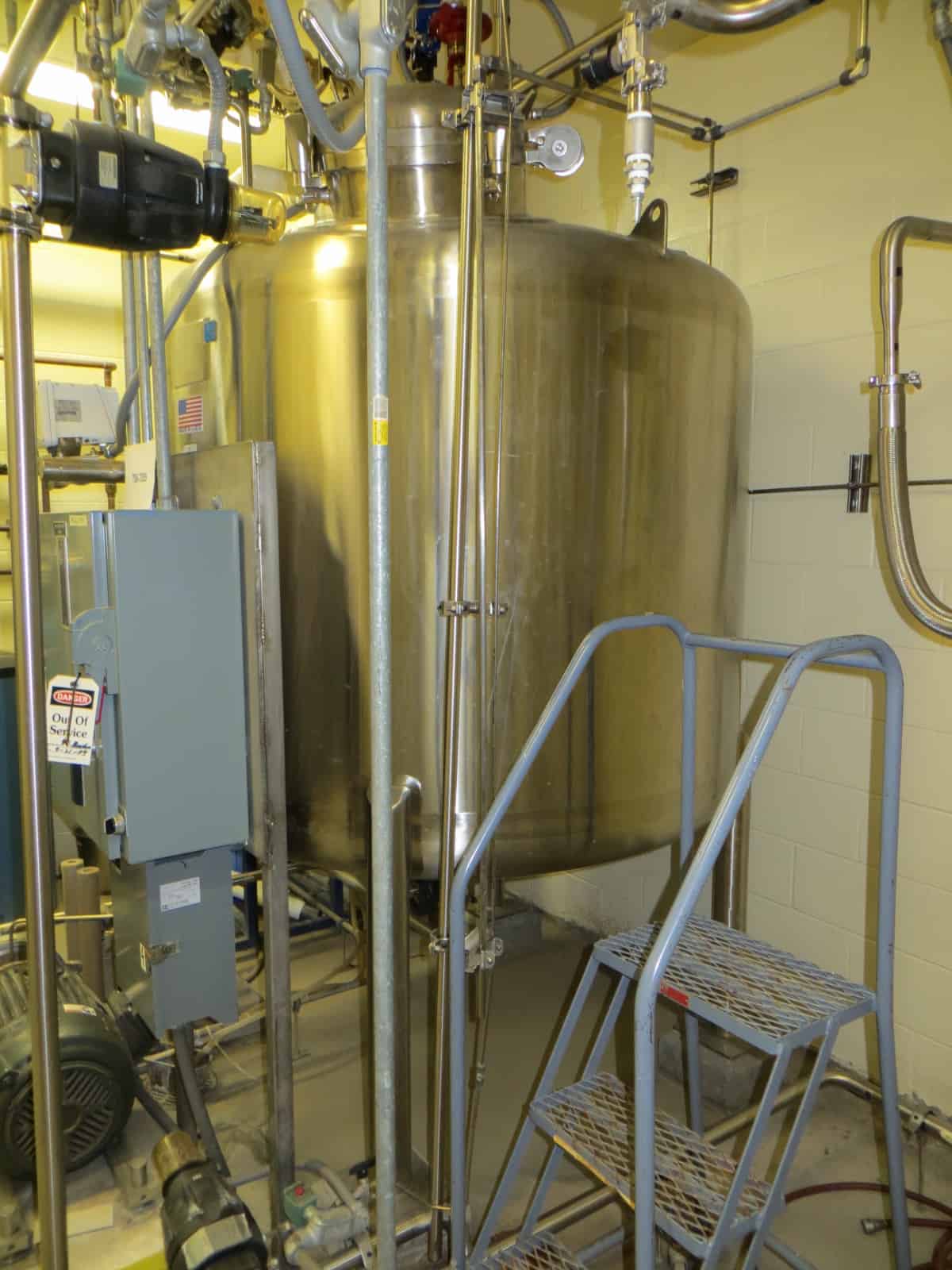 500 Gal Precision Stainless Inc Stainless Steel Tank 7355 New Used