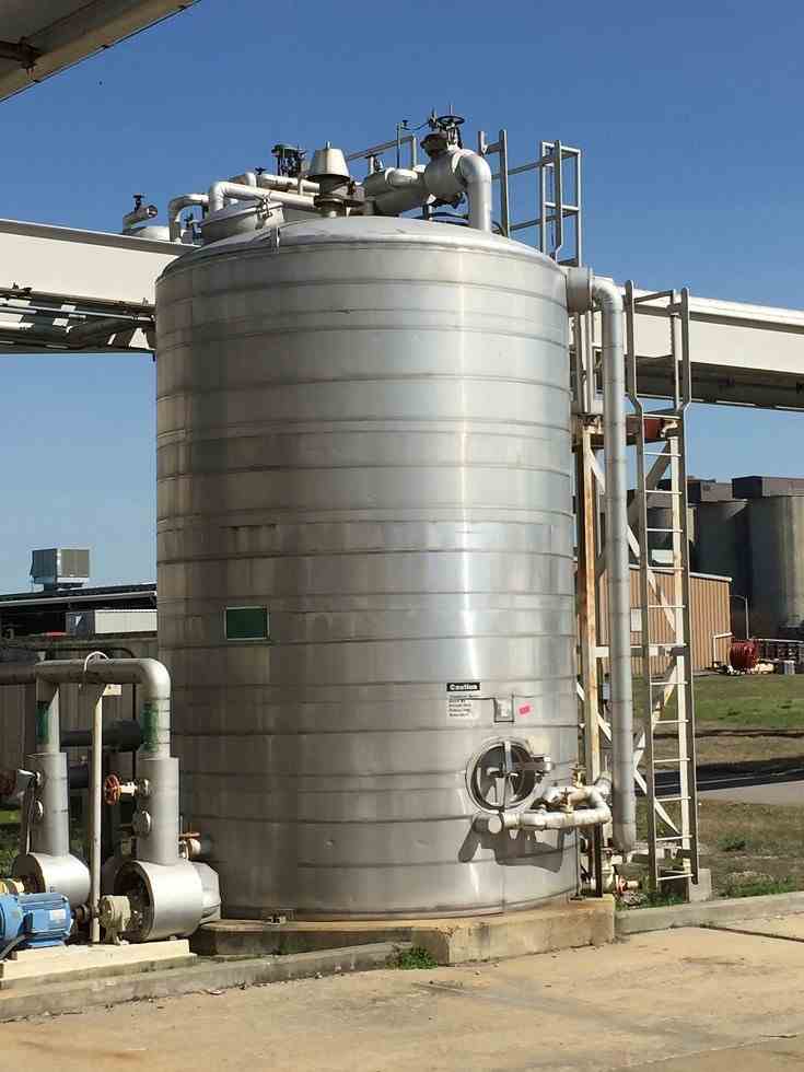 8000 Gal Precision Stainless Inc Stainless Steel Tank 12165 New