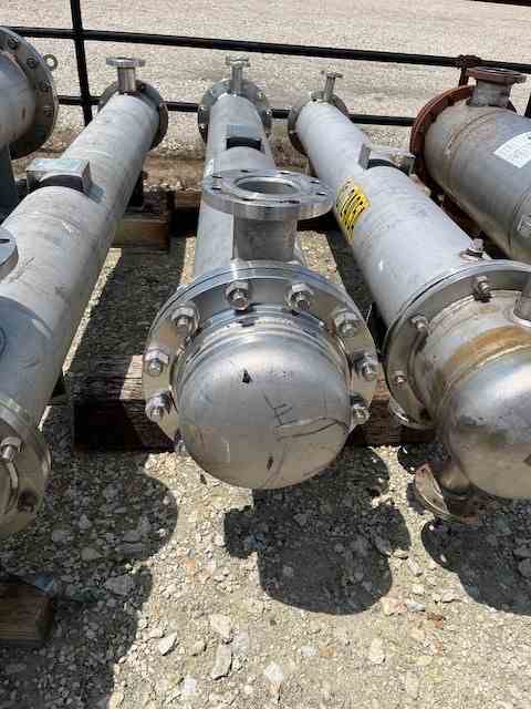 92 Sq Ft Perry Stainless Steel Shell & Tube Heat Exchanger