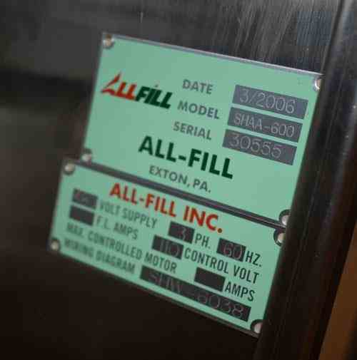 All Fill Shaa 600 Filler 13708 New Used And Surplus Equipment Phoenix Equipment