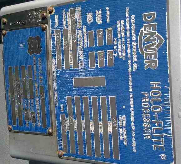 Denver Equipment Co. 710 Sq Ft Holoflite Processor / Dryer 19478