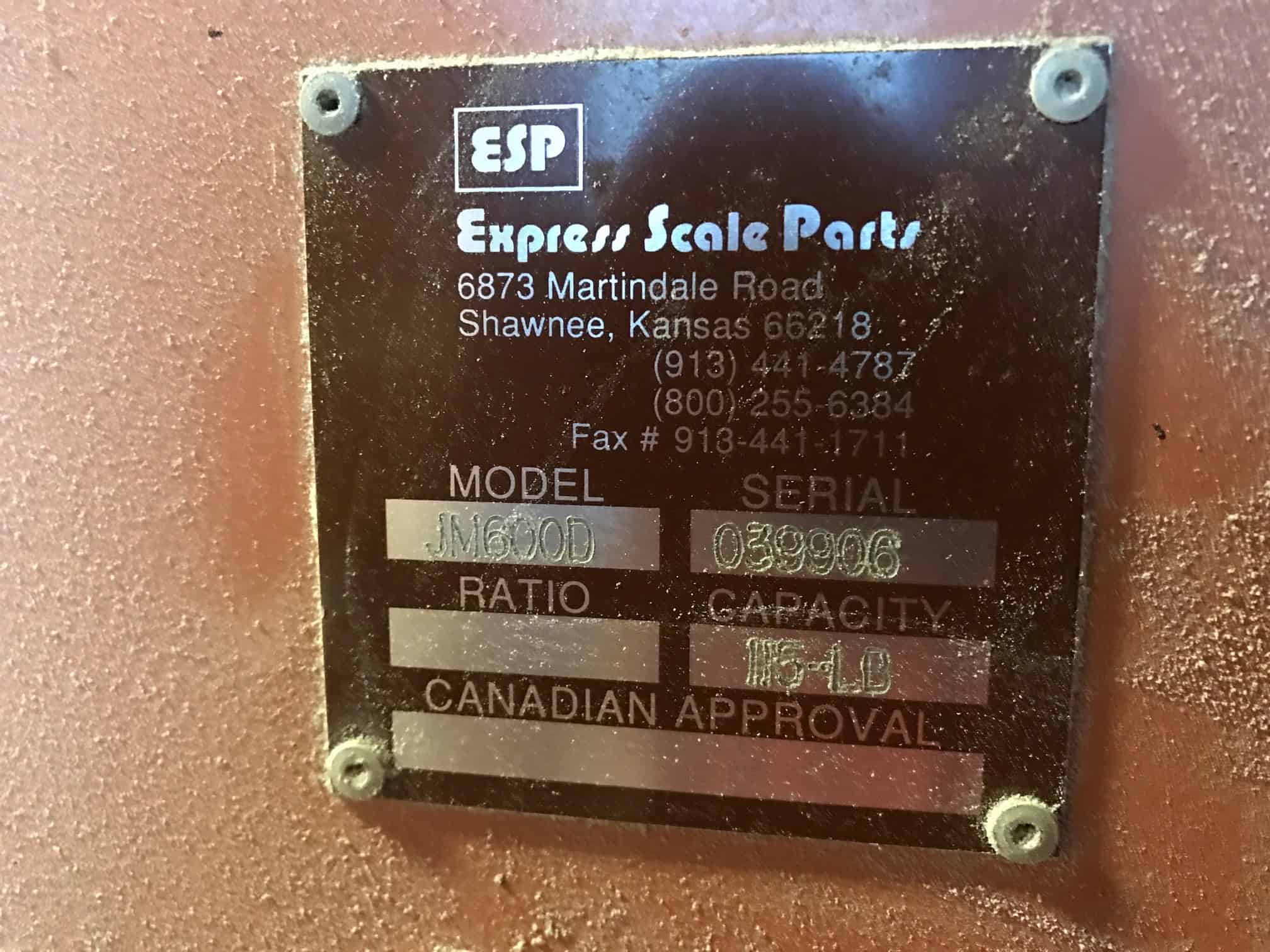 Express Scale Parts JM600D Bagger 13073 New Used and Surplus