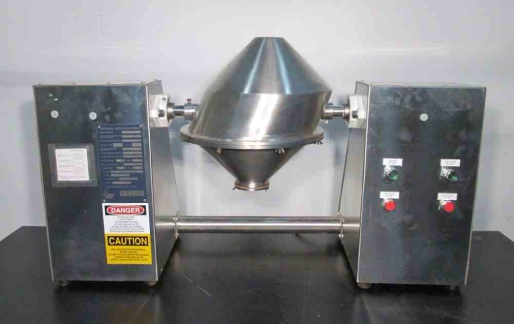 10 Cu Ft Gemcomatic Stainless Steel Double Cone Blender Wohl Associates