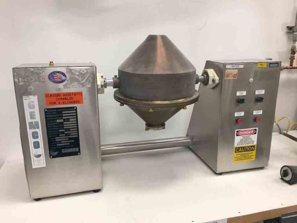 Gemco 16 8 Qt SS Double Cone Blender 15421 New Used And Surplus 