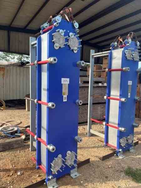 Unused 1622 Sq Ft Alfa Laval  Stainless Steel Plate Heat Exchanger