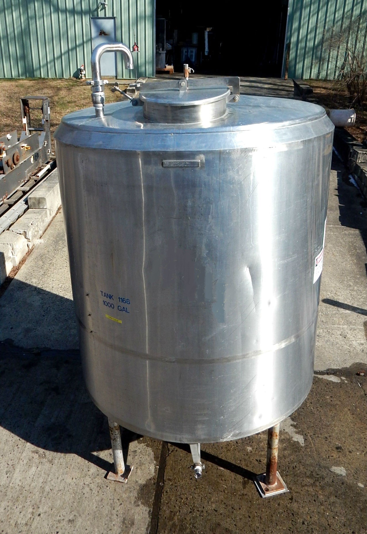 1000 Gal Alloy Fab Stainless Steel Tank 13112 New Used and Surplus