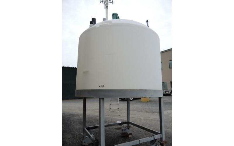 1400 Gal Polypropylene Tank w/Mixer and Load Cells 12677 New Used
