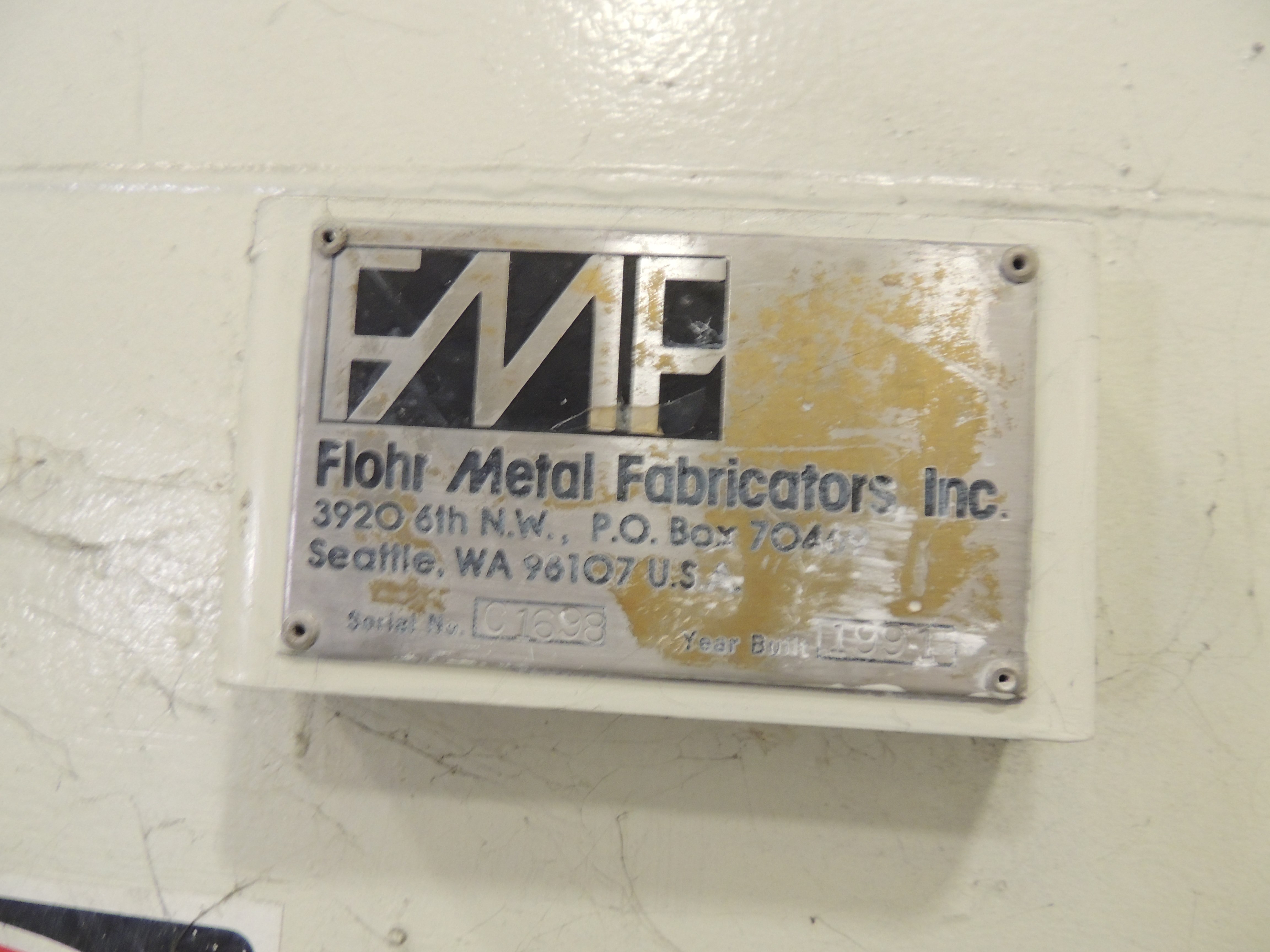 14000 Gal Flohr Metal Fabricators Inc. Stainless Steel Tank 15450