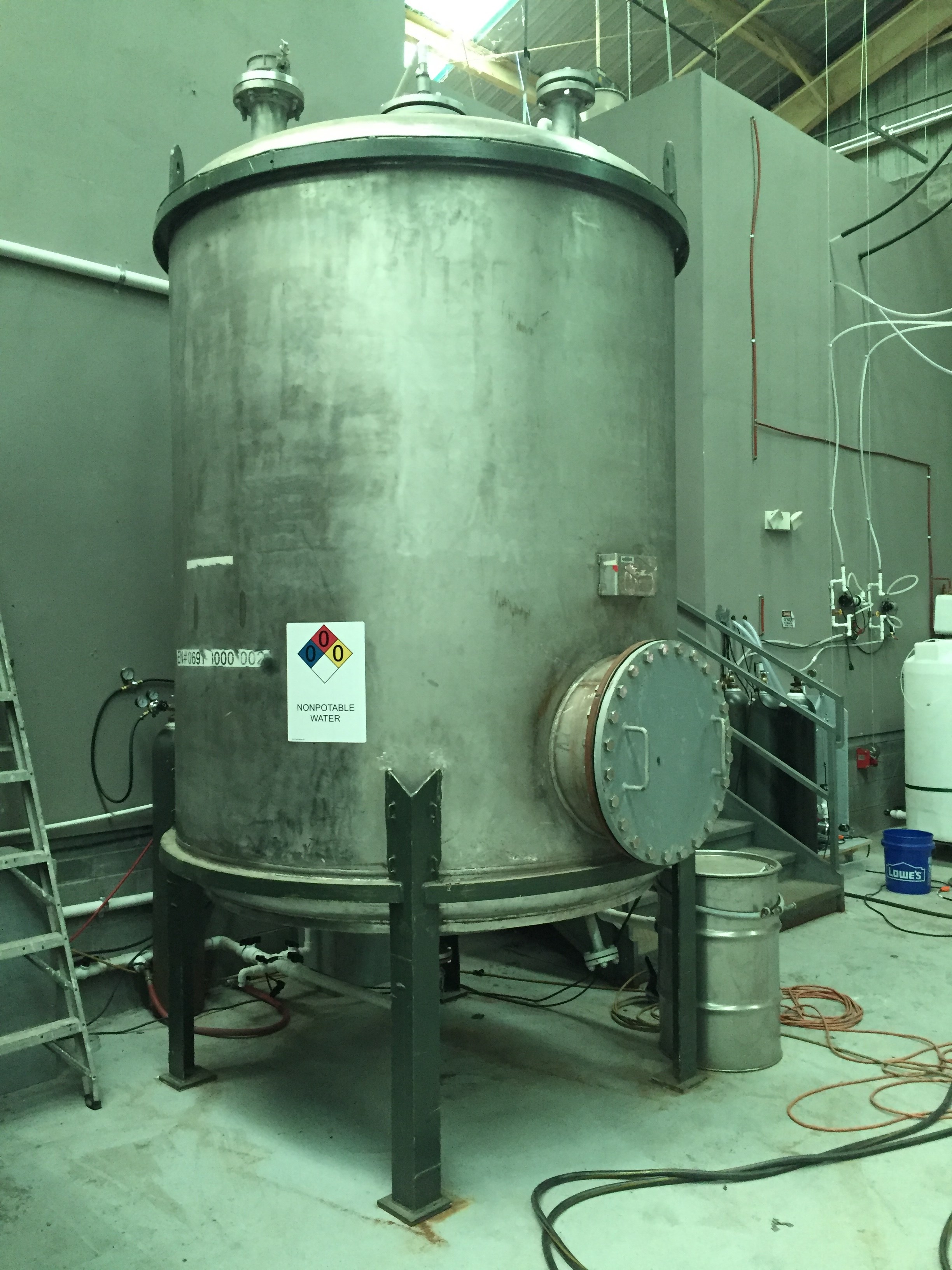 1500 Gal Southern Boiler & Tank Works Stainless Steel Tank 12656