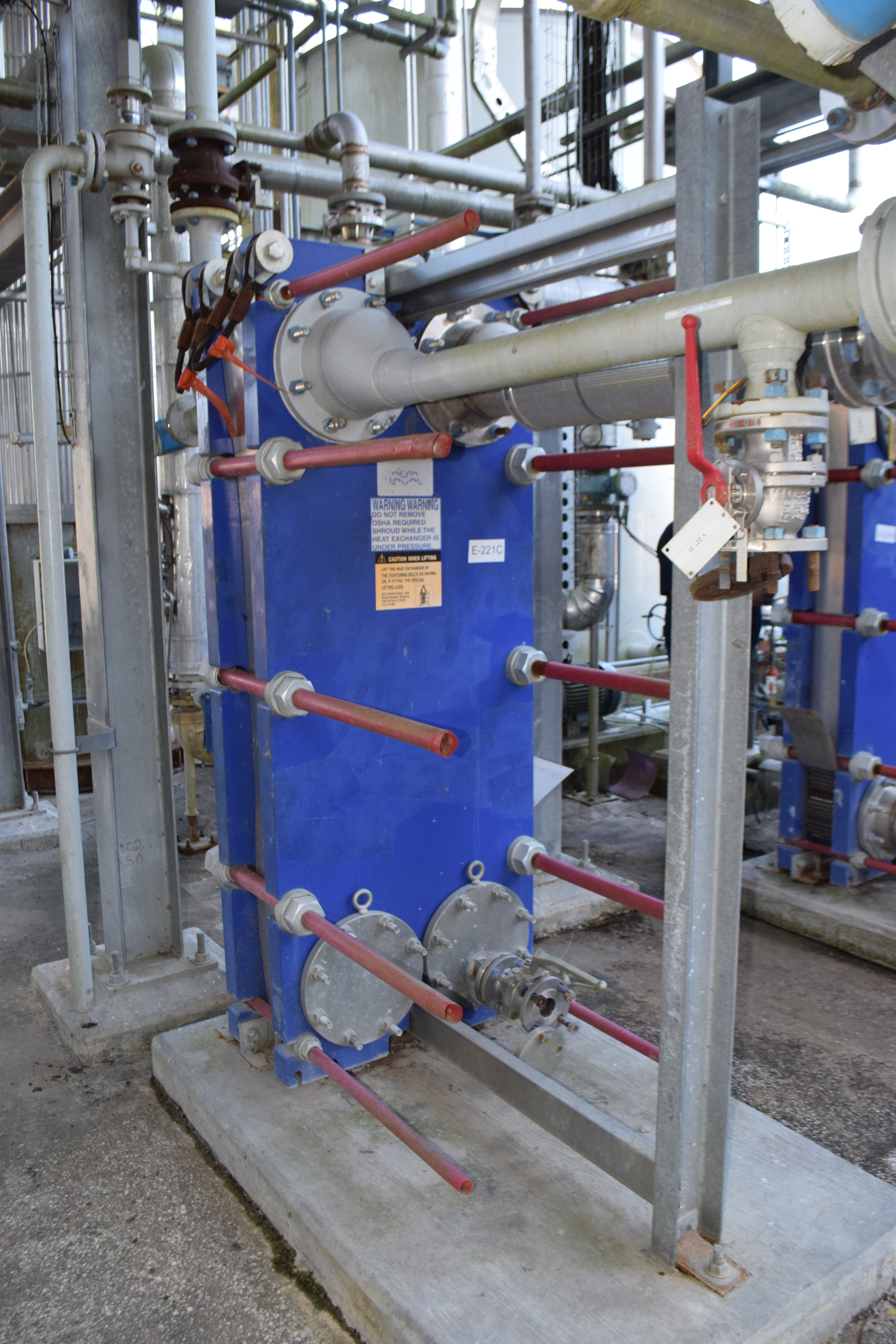 195.6 Sq Ft Alfa Laval Stainless Steel Plate Heat Exchanger 14111