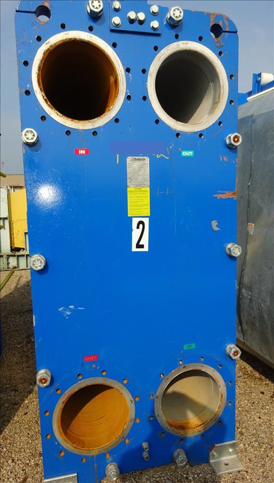 4448.5 Sq Ft Polaris Stainless Steel Plate Heat Exchanger 15156 New Used and Surplus