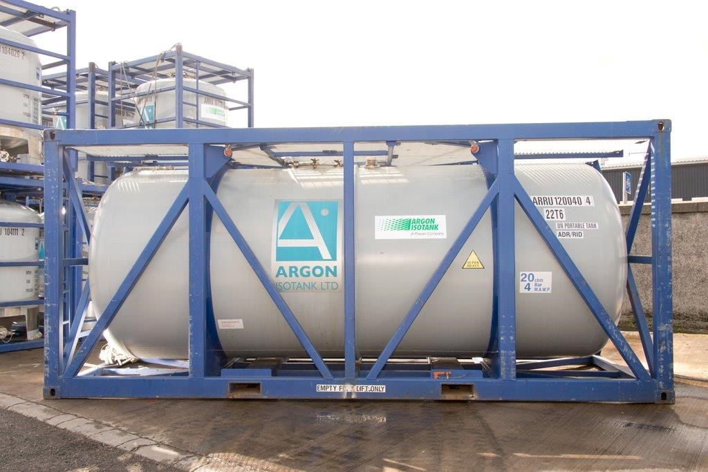 5283 Gal Argon Isotank T11 ISO 20/20 Offshore Intermodal Tank 11608