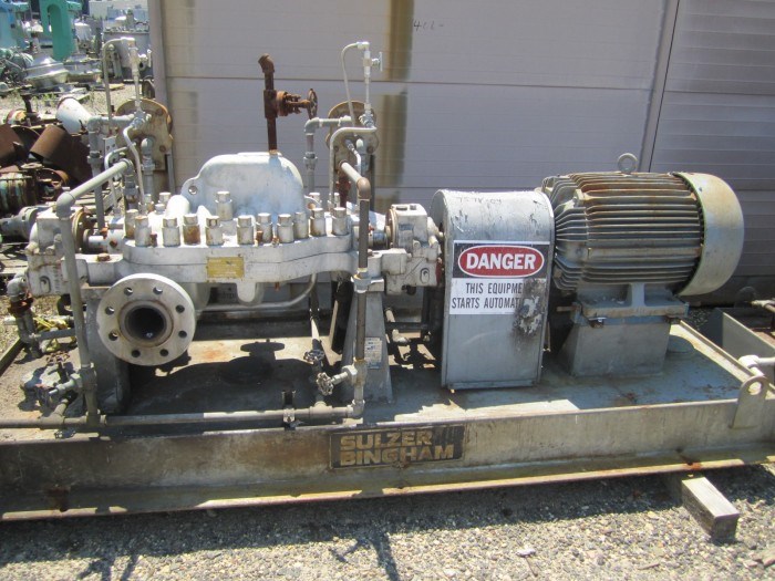 80 GPM Sulzer USA Boiler Feed Pump 7479 New Used and Surplus
