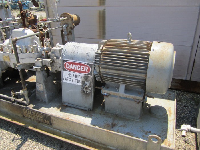 80 GPM Sulzer USA Boiler Feed Pump 7479 New Used and Surplus Equipment Phoenix Equipment