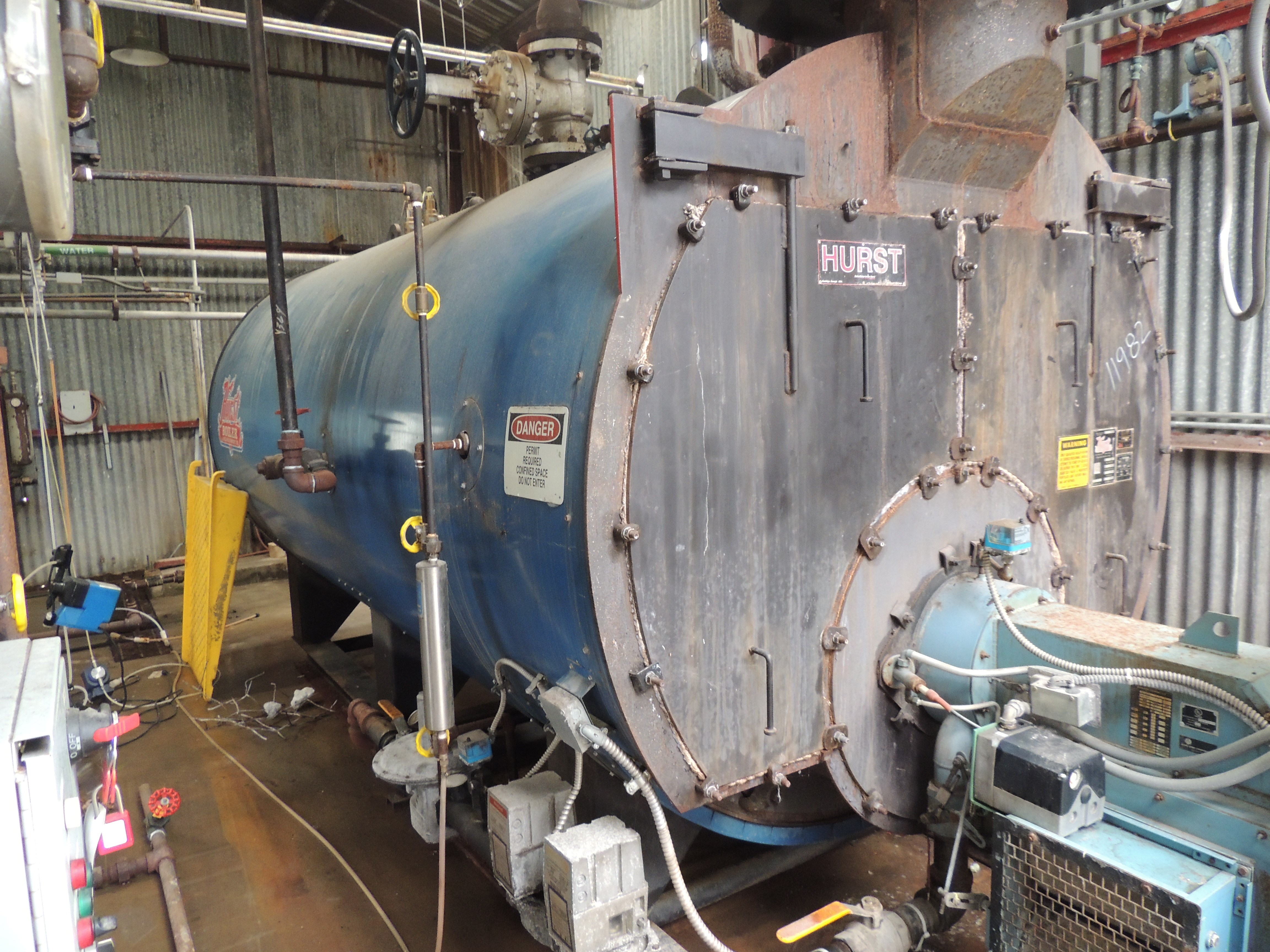 8625 LBS/HR Hurst Firetube Boiler 11982 New Used and Surplus