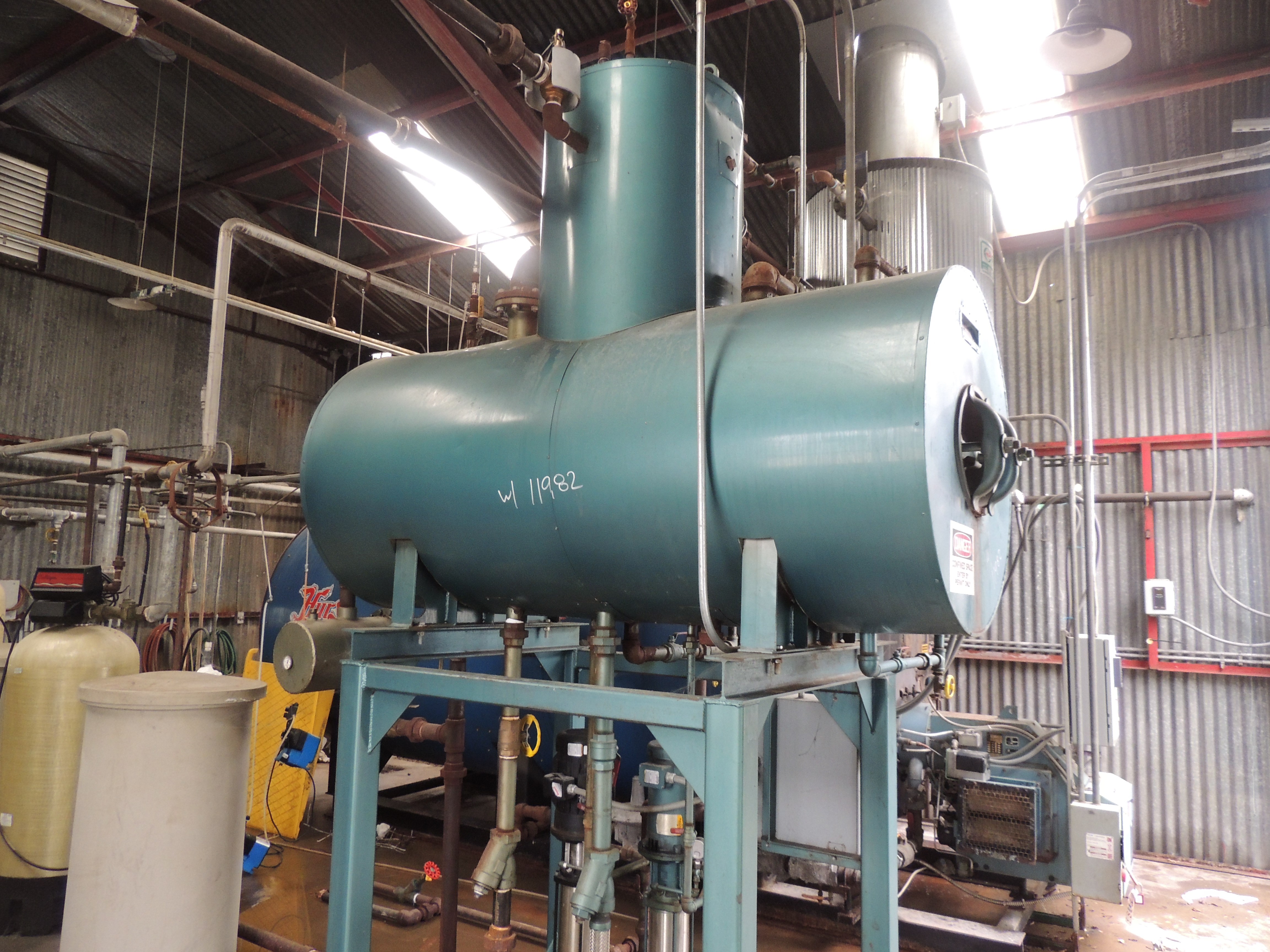 8625 LBS/HR Hurst Firetube Boiler 11982 New Used and Surplus