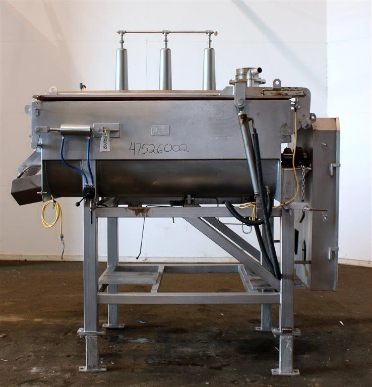 2000 Pound Capacity Twin Shaft Vacuum Paddle Blender 11366 New Used