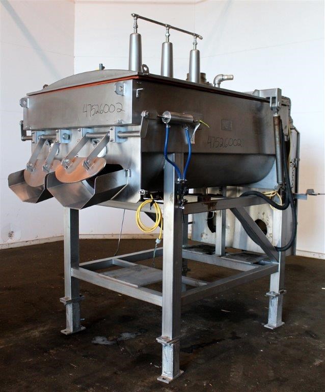2000 Pound Capacity Twin Shaft Vacuum Paddle Blender 11366 New Used And Surplus Equipment 