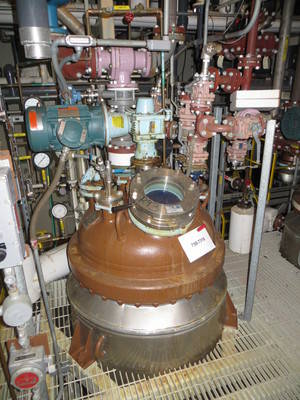 100 Gal Pfaudler Glass Lined Reactor