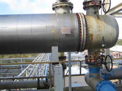 1376 Sq Ft Ohmstede Inc. Stainless Steel Shell & Tube Heat Exchanger