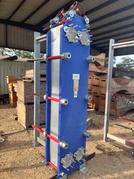 1600 Sq Ft Alfa Laval  Stainless Steel Plate Heat Exchanger
