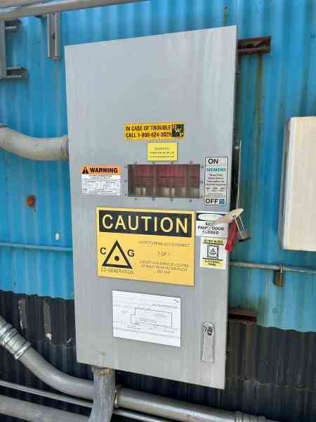 190 KW Capstone 200R-FG4-BE00 Gas Turbine Generator