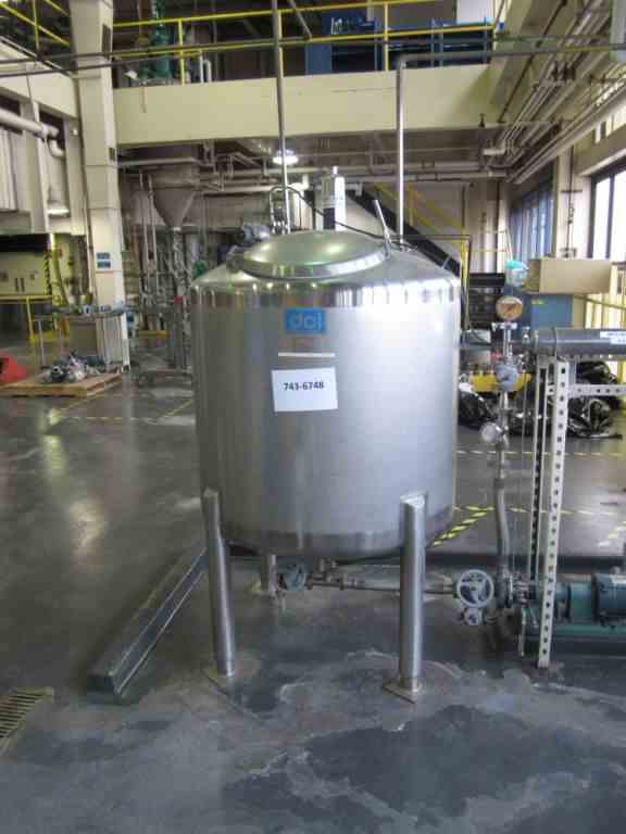 225 Gal DCI Stainless Steel Tank