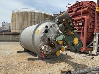 2500 Gal Alloy Industries Stainless Steel Reactor