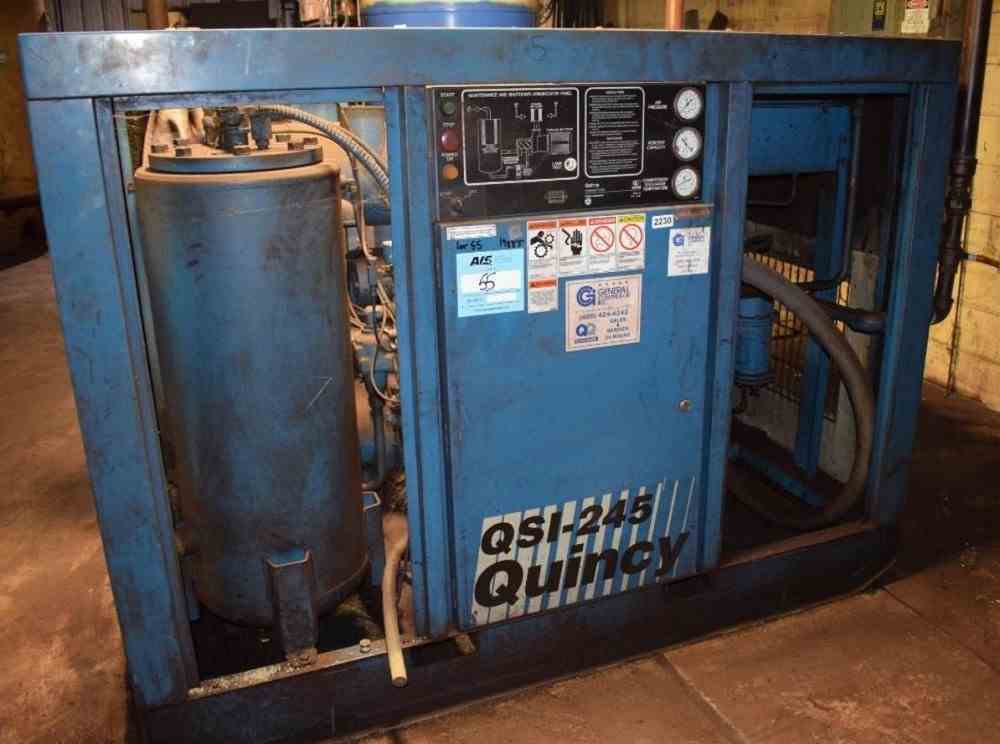 262 CFM Quincy Rotary Screw Compressor