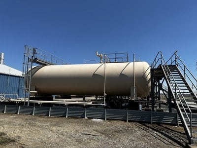 30000 Gal Horizontal Pressure Vessel - Carbon Steel