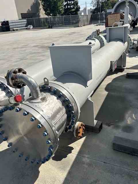 Unused 327 Sq Ft Stainless Steel Shell & Tube Heat Exchanger - Built by S.H.E