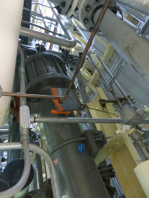 34.3 Sq Ft Metallic Systems Graphite Shell & Tube Heat Exchanger