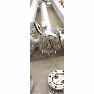 40 Sq Ft Allegheny Bradford Stainless Steel Shell & Tube Heat Exchanger