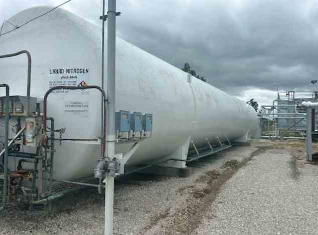 50000 Gal Process Engineering Inc Stainless Steel Liquid Nitrogen Tank
