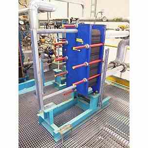 18 Sq Ft Alfa Laval  Stainless Steel Plate & Frame Heat Exchanger