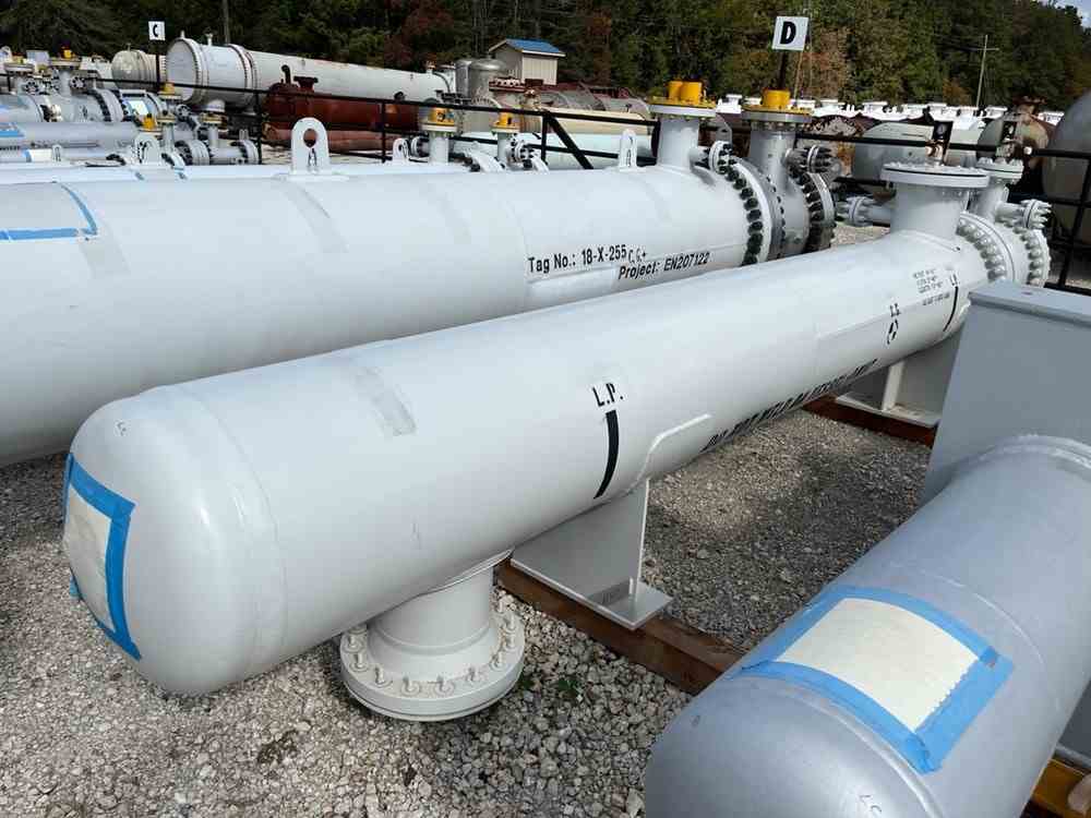 832 Sq Ft Fabsco Carbon Steel Shell & Tube Heat Exchanger