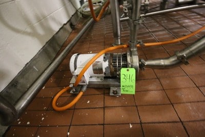 Tri-Clover 2 HP Stainless Steel Centrifugal Pump