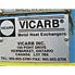 5532 Sq Ft Vicarb Stainless Steel Plate Heat Exchanger